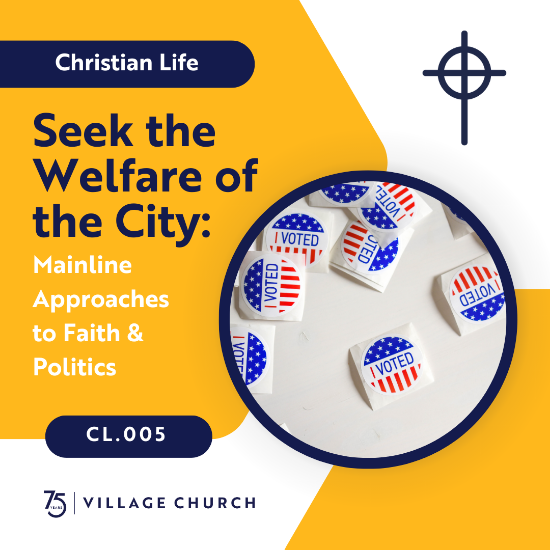 Picture of CL.005 - SEEK THE WELFARE OF THE CITY: MAINLINE APPROACHES TO FAITH AND POLITICS - F24